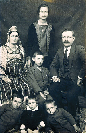 A Serbian family. Kosovo and Metohija. 1930