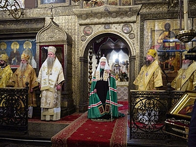 Проповедь в день памяти святителей Московских после Литургии в Успенском соборе Московского Кремля