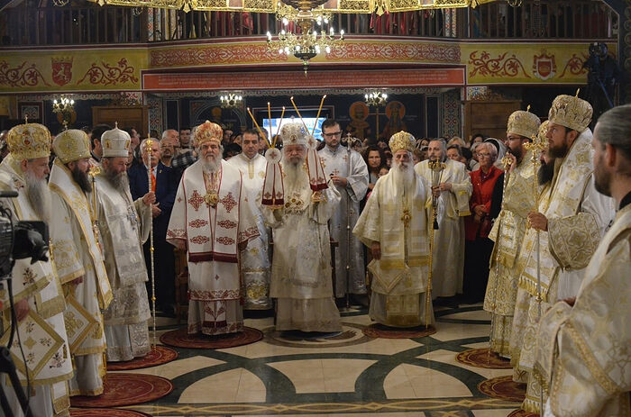 The bishops of the Macedonian Church. Photo: povardska.eparhija.org.mk