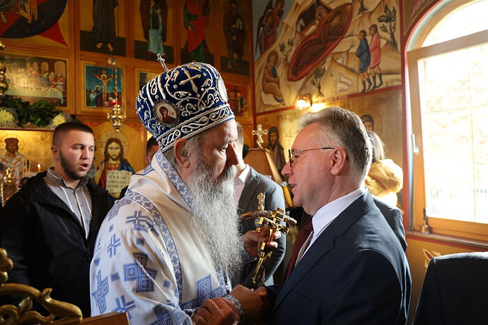Епископ Зворницко-Тузланский Фотий освятил корпус монастыря Св. Александра Невского