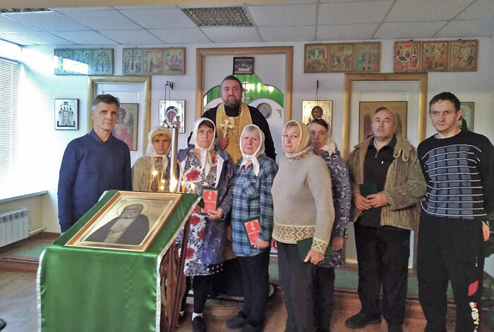 В пункте временного размещения в Тамбовской области совершены молебен и панихида