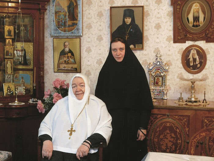 ​Abbess Sophia with Abbess Barbara (Trofimova) of Pyukhtitsa