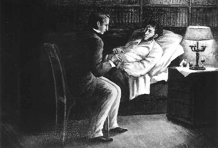 Владимир Даль у постели Александра Пушкина после ранения