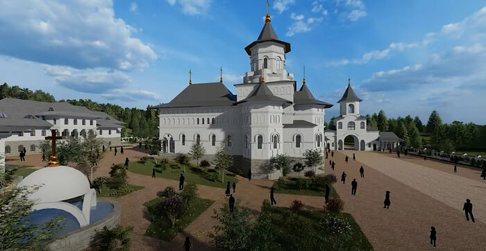 The future monastery. Photo: YouTube screenshot