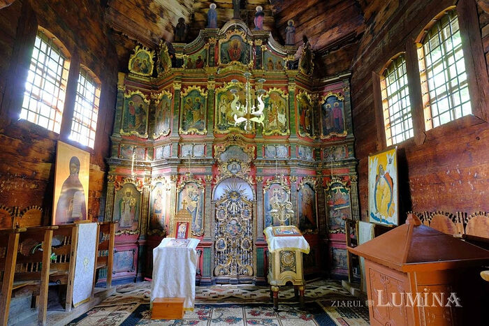 Interior of the little Church of the Nativity of the Most Holy Theotokos at Poiana Marului Skete, 1812