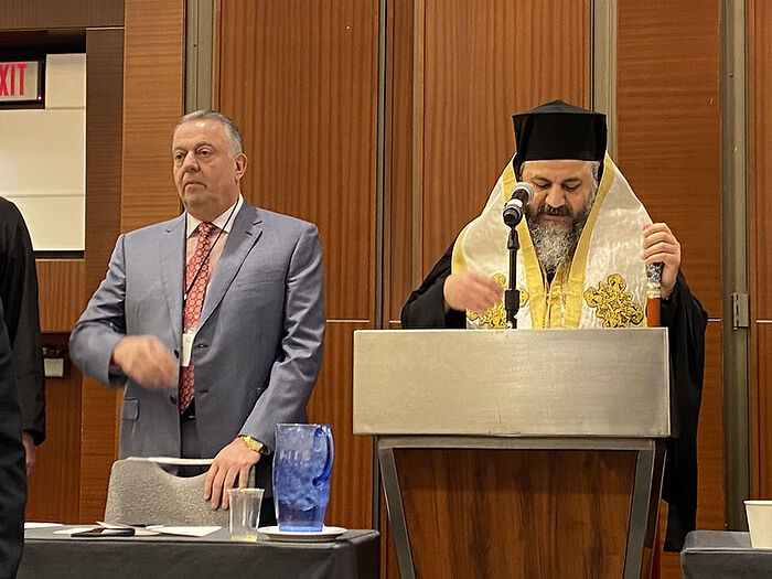Met. Antonios of Zahle presided over the convention. Photo: antiochian.org
