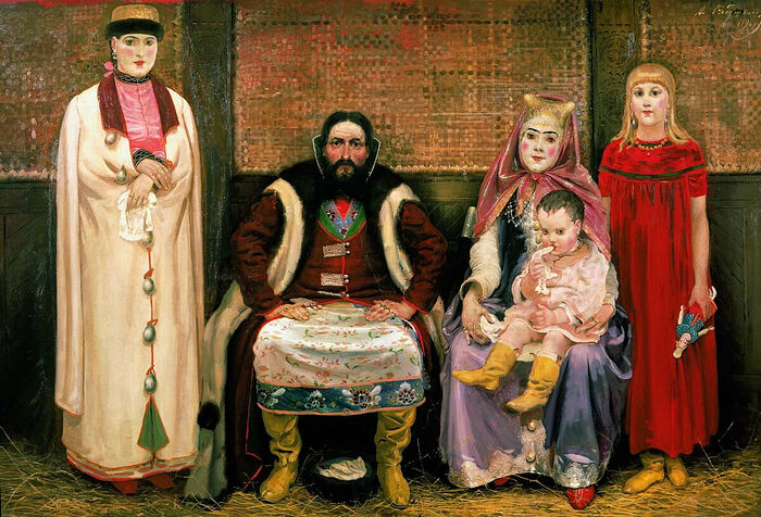 A family of a merchant in the 17th century. Andrey Ryabushkin. 1896.