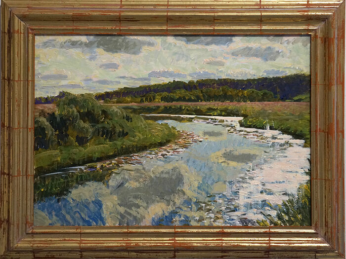 Река, этюд, 2015