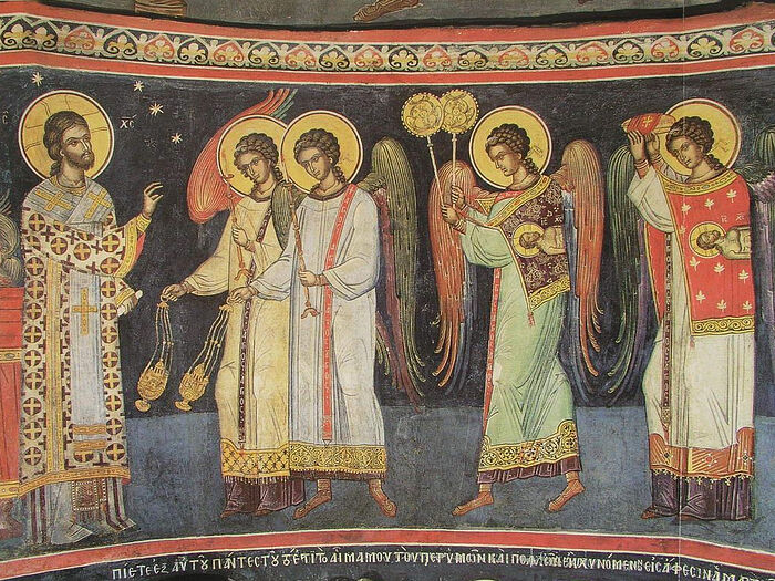 Фреска монастыря Дионисиат
