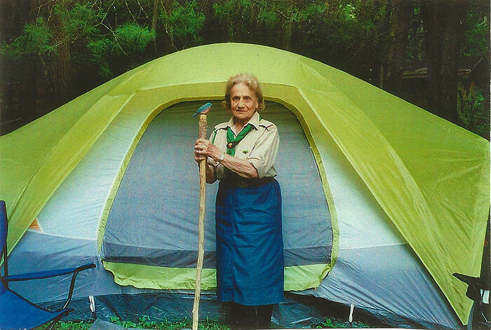 Lydia Gerich in the Druzhina Putivl Scout troop camp in 2011