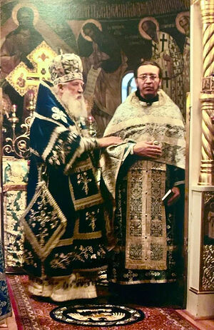 Vladyka Laurus (Škurla), and Father Nektary (Haji-Petropoulos)