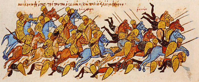Болгары разбивают византийцев при Булгарофигоне