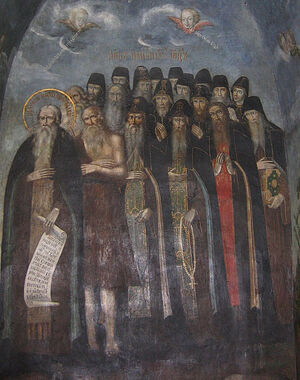 Фреска в Киево-Печерской лавре