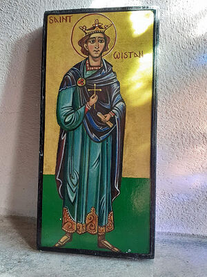 Икона св. Вистана (любезно предоставил приход в Уистоу)