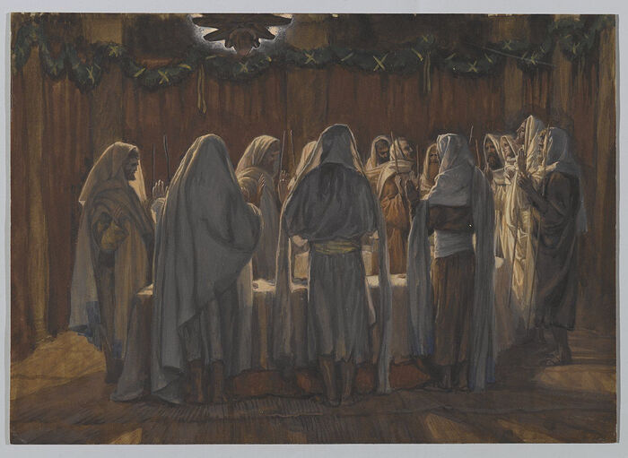 The Mystical Supper. Artist: James Tissot