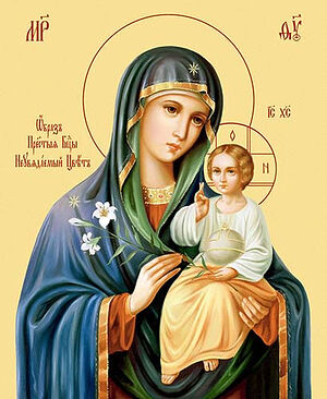 “Unfading Bloom” Icon of the Mother of God