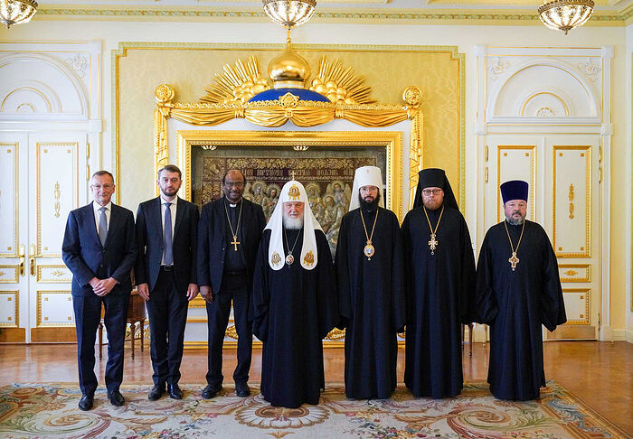 The WCC delegation with Pat. Kirill and other ROC hierarchs. Photo: mospat.ru