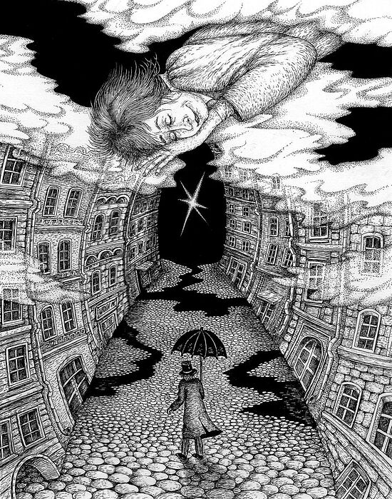 Сон смешного человека. Иллюстрация: Светлана Кротова, 2002 г.
