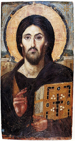Христос Пантократор. Монастырь Св. Екатерины, Египет. Середина VI века