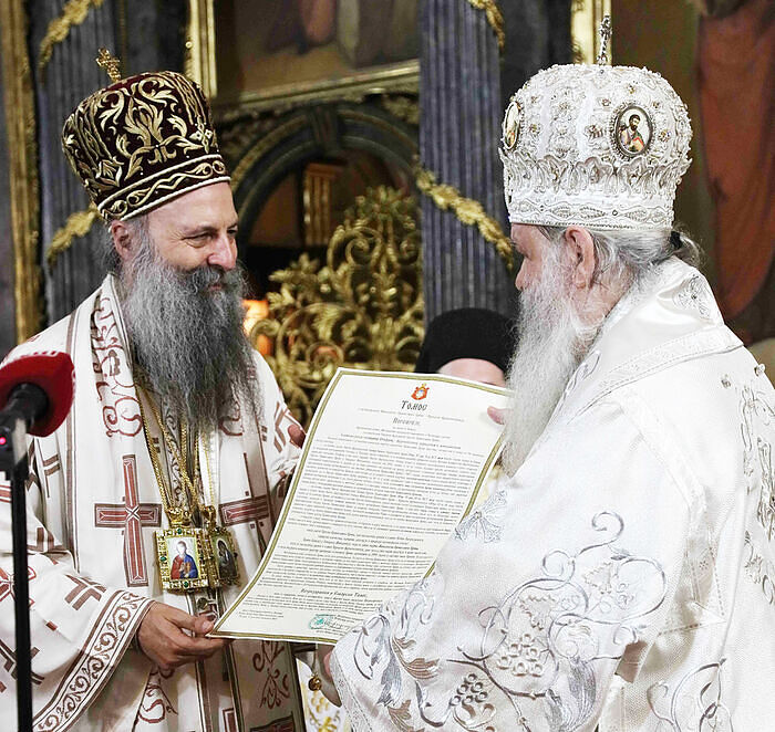 The Macedonian Orthodox Church received its tomos of autocephaly on June 5, 2022. Photo: spc.rs