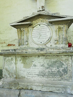 Памятник в некрополе Донской обители на месте погребения Феодора Михайловича, отца митрополита Алексия