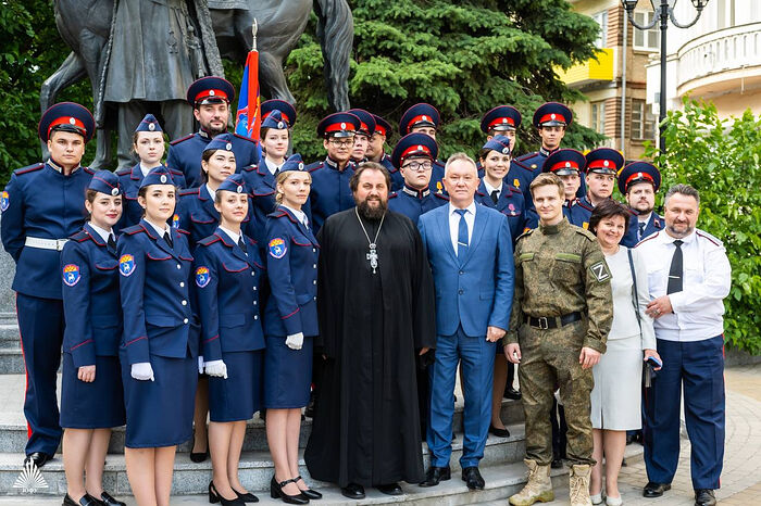 «Казачья сотня ЮФУ» провела церемонию посвящения в казаки