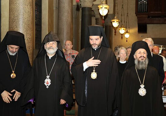 Bp. Saba of the Georgian Church is on the far right. Photo: Facebook