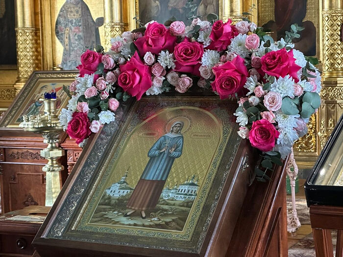 Icon of Martyr Nina of Lalsk in the Church ofr the Annunciation in Lalsk village