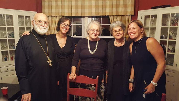 ​Fr. George Larin and his family and some parishioners
