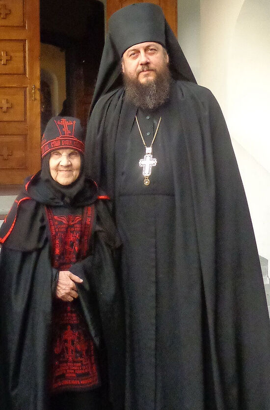 Игумен Савватий (Рудаков) и схимонахиня Георгия (Литвина)
