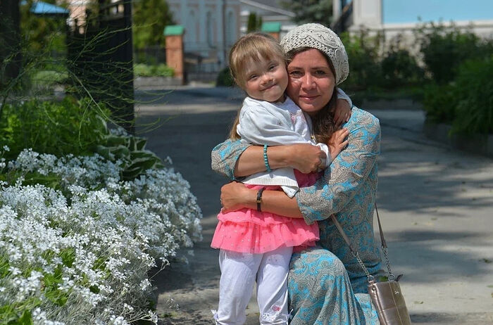 Елена Кучеренко с дочкой Машей