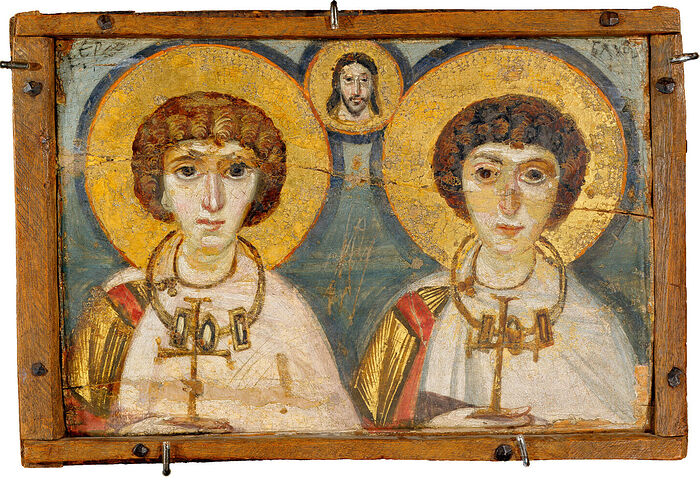 Sts. Sergius and Bacchus, 6th–7th-century icon from Mt. Sinai. Photo: louvre.fr