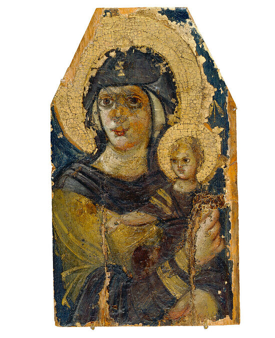 Theotokos and Christ Child, 6th century, Mt. Sinai. Photo: louvre.fr
