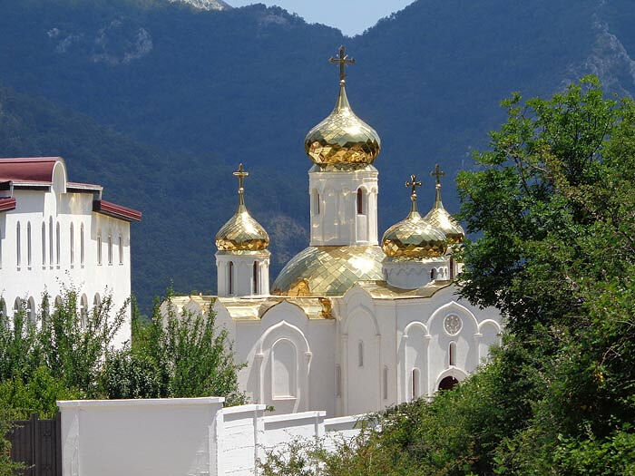 В монастыре Преподобного Сергия Радонежского в Черногории на горе Румия