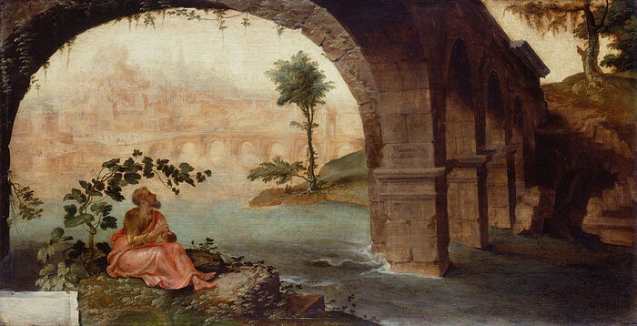 Ο Προφήτης Ιωνάς κάτω από την κολοκυθιά του. Περιμένοντας την καταστροφή της Νινευί. Ζωγράφος: Μάρτιν Βαν Χέεμσκερκ