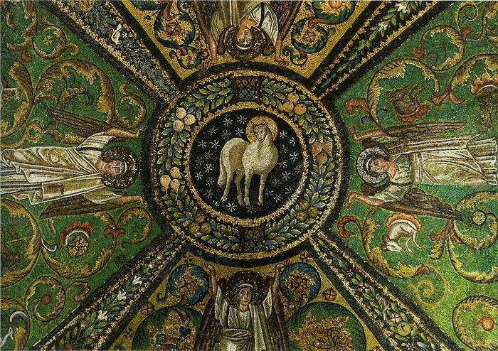 Агней Божий. Церковь Сан Витале, Равенна, Италия. 546–548 гг.