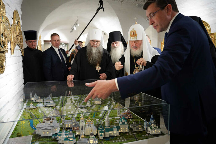 Святейший Патриарх Кирилл посетил Музей Русского Патриаршества в Арзамасе