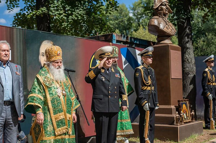 В день памяти праведного воина Феодора Ушакова в Москве заложен храм в честь святого и открыт памятник великому флотоводцу