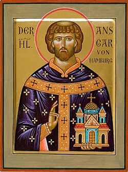 Icon of St. Ansgar of Hamburg