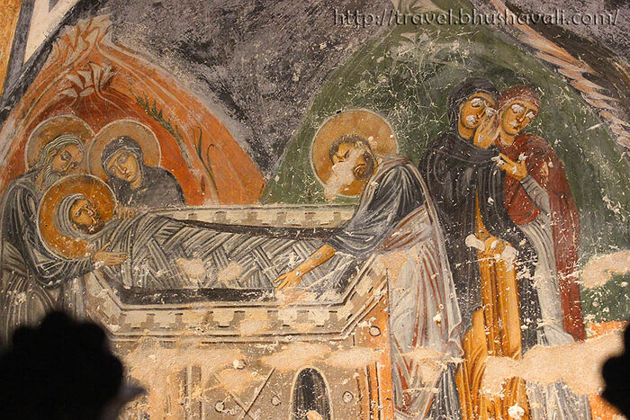 Fresco in the monastery crypt