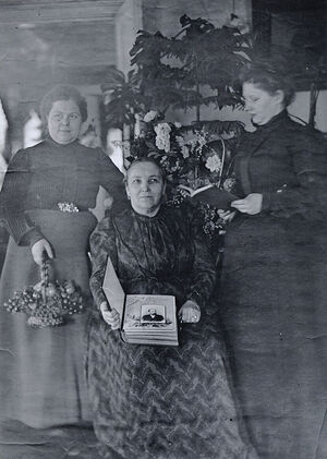 Anna Theophanovna with daughters-in-law