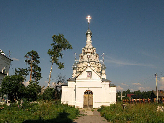 The restored church of the Holy Hierarch Nicholas the Wonderworker in Sergievsky