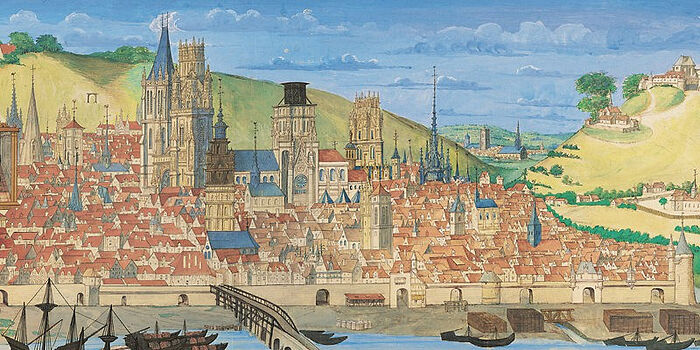 The city of Rouen in the Middle Ages. Photo: jeanmarieborghino.fr