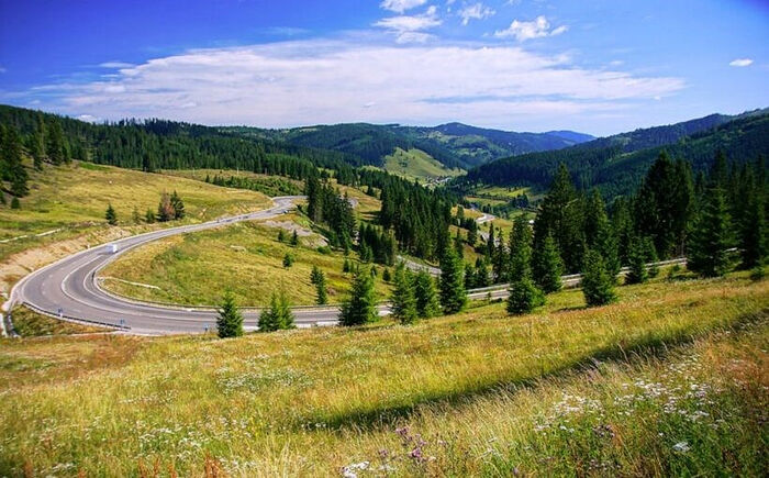 Mestecanis Pass in the Eastern Carpathians