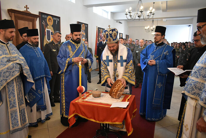 Сербская Военная академия отметила праздник Покрова Божией Матери