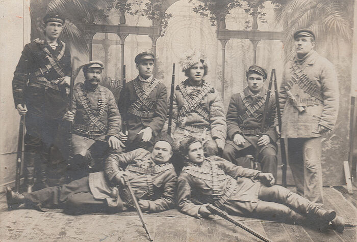 Группа красногвардейцев Евпаторийского отряда Красной гвардии 1917–1918 гг.
