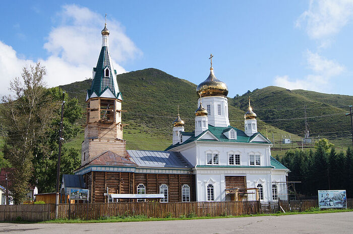  Church of the Kazan Icon of the Mother of God in Charishshkoe, Altai Krai, built in 1880-1895
