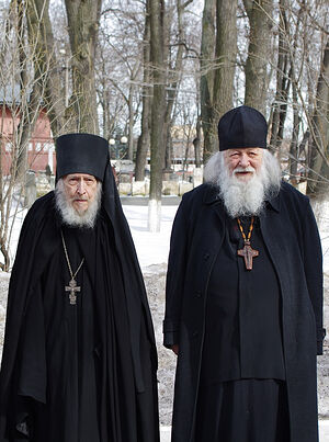 Протоиерей Валериан и иеросхимонах Валентин. Фото Ольги Орловой