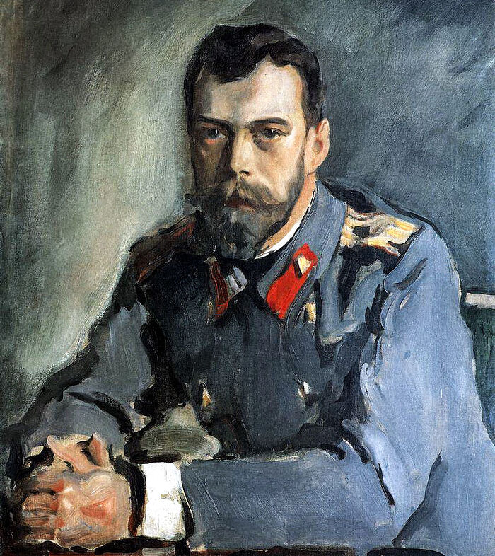 В. А. Серов. Портрет цара Николаја Ⅱ
