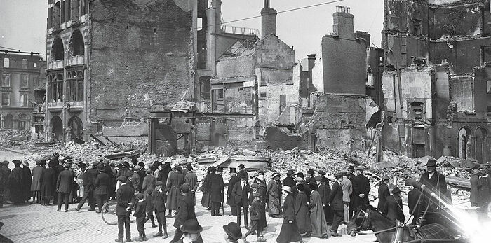 Дублин после подавления восстания. 1916 г.